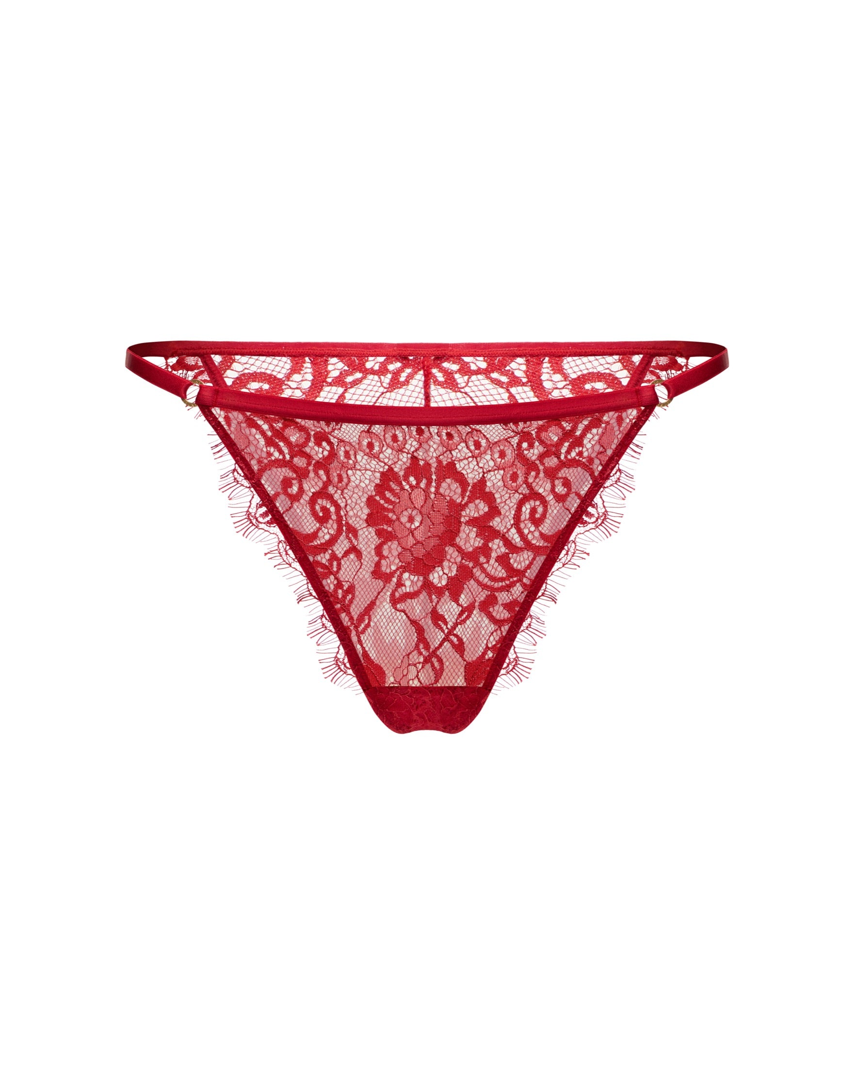 Mona Underwear - Red lace detail